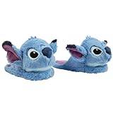 Disney Stitch damtofflor fluffiga inomhusskor storlek 2–7 halkfria Mimmi Pigg Baby Yoda-tofflor damgåvor, Blå söm, 36/37 EU