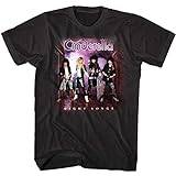 Cinderella Night Songs Album Cover Art Men's T Shirt 80's Glam Rock Band Merch Black XL
