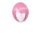 Ram Rem Cosplay Wig Re: Life In A Different World From Zero Halloween Costume Pink Blue Anime Wig OneSize Pink