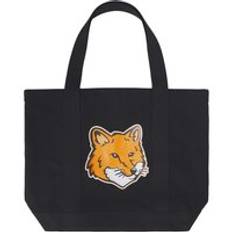 Fox Head Tote Bag - Black - One Size