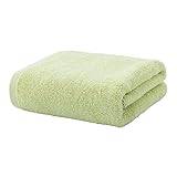 Hdbcbdj plyschfilt Pure Cotton Plain Colour Bath Towel Longstaple Cotton Mennd Womenbath Towel Thickened Large Wool Circle Embroidery (Color : Green)