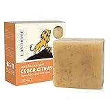 Tvål för män | Cedar Soap Bar,100g Fuktgivande djuprengöring för ansikte och kroppsläta hudvårdsprodukter Wukesify