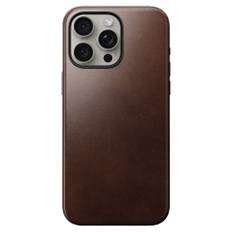 iPhone 15 Pro Max Modern Nomad Horween Leather Skal - MagSafe Kompatibel - Brun