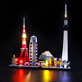 BRIKSMAX LED-belysningsset för Lego Architecture Tokyo Skyline, kompatibel med Lego 21051 byggklossar, modell utan Lego Set