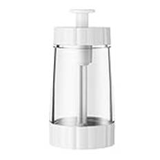 Plast Salt Shaker Dispenser Lätt Att Fylla Mätande Kryddflaska 0,5 Gram Salt Dispenser Multifunktionell Exakt Kvantitativ Kryddflaska Klar (Vit)