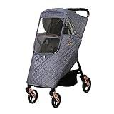Ruiqas Universal vinterbarnvagn regnskydd vindtätt varmt quiltat väder quiltat resa väderskydd för barnvagn barnvagn
