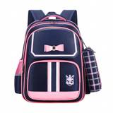 SHEIN British Style Fashion Plaid Print Backpack For Commuting Multi-Pocket Easy-To-Carry Waterproof School Bag