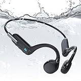 LOBKIN Benljud hörlurar Bluetooth 5.3 – IPX8 vattentäta utomhus trådlösa sporthörlurar öppet öra hörlurar med undervatten 32 GB MP3-spelare för simning cyklist löpning