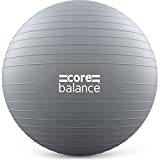 Core Balance Anti-Burst gymboll med uppblåsningspump, 55 cm 65 cm 75 cm 85 cm, uppblåsbar födelse graviditet schweizisk boll, yoga, pilates, träning, fitness