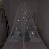 1pc Children Bed Canopy With Glow In The Dark Stars Pattern For Full Size Bed, Suitable For Boys And Girls