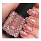SHAYENNE Tillverkad i Tyskland shellac gel nagellack 15 ml för UV LED-lampa | 109 glitter ros rosa glitter | gel nagellack för UV nagellampa | LED nagellack gellack nagelgel