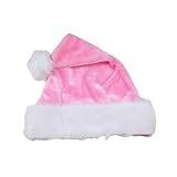 Amsixo jul huvudbonad keps tjock plysch perfekt för semestern färgglada kläder för cosplay jultomten lurvig hatt juldräkt