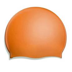 Badmössa Plain Moulded silicone orange - Head