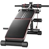Gym Bench Bench Press Weight Bar Bench Press Bench Strength Training with 10 Adjustable Points Trainer for Full Body Workout