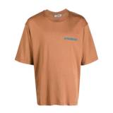 A Paper Kid - t-shirt med logotyp - unisex - bomull - M - Brun