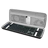 Geekria tangentbordsfodral i full storlek, hårt skal resväska för 108 tangenter dator mekaniskt speltangentbord kompatibelt med Logitech G915 Lightspeed RGB, Razer BlackWidow V3 mekaniskt spel