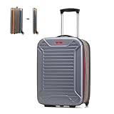 20" hopfällbart, bärbart hopfällbart bagage med spinnerhjul och TSA-lås, lätt, hårt skal och resor handbagage, kapacitet 38L resväska Liten kabinväska (Color : Red, Size : 20 inch)