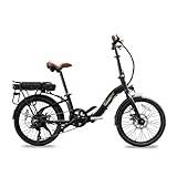 SachsenRAD Vikbar elcykel F2 Farmers,20"bärbar elcykel,elektrisk cykel med 470 Wh batteri upp till 130 km avstånd, kvinnor män elcykel Ebike med StVZO-godkänd