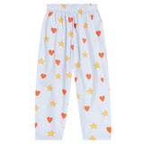 Tinycottons Hearts and Stars cotton poplin pants - grey - 152