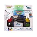 Pack Aqua Make Up Alpino Fiesta | Akvarellerbar ansikts-makeup | 6 färger | vattenmakeup för barn och vuxna