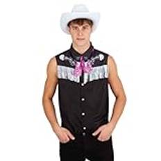 Rubies Accessoarer Cowboy Set för vuxna, väst med halsduk och hatt, officiell licens, tillägg till kostym, cosplay, svensexor, fester