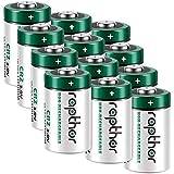 Rapthor CR2 3 V litiumbatteri ej uppladdningsbart PTC-skyddat CR15H270 CR2-batterier för ficklampor, digitalkameror, leksaker, larmsystem 12 stycken