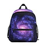 BKEOY Barn ryggsäck spiral galaxtryck småbarn skolväska dagväska, flerfärgad, En storlek
