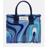 Pucci Printed denim tote bag - blue - One size fits all