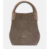 Loro Piana Bale Micro suede tote bag - brown - One size fits all