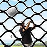 Golf övningsnät golf Practice Net fisknät svart golfnät driving nät bärbar 3 x 3 m golf träningsutrustning för inomhus utomhus trädgård