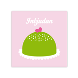 Hoppelina – Inbjudningskort/Party Card “Prinsesstårta”