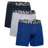 Under Armour 3-pack Charged Cotton 6in Boxer - Blue/Grey - Small * Kampanj *