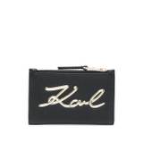 Karl Lagerfeld - K/Signature plånbok - dam - läder - one size - Svart