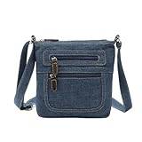SSWERWEQ Handväskor för kvinnor Blue Backpack Women's Handbag Classic Messenger Bag Women's Messenger Bag Convenient Large-capacity
