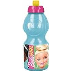 Barbie 380 ml vattenflaska för barn med droppförslutning och halkskydd
