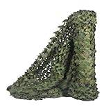 Sniper Camo nät persienner kamouflage Ghillie passar bra för solskydd kläder skytte jakt (Färg: Skogskamera, storlek: 1,5 x 6 m)
