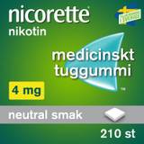 Nicorette, medicinskt tuggummi 4 mg 210 st