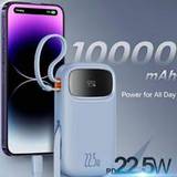 SHEIN Baseus Power Bank 10000 /20000 MAh With 22.5W PD Fast Charging Powerbank Portable Battery Charger For IPhone 15 14 13 12 Pro Max Xiaomi