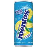 Mentos Lemon & Mint Soda - Kolsyrefri Läskedryck med Kokosgelebitar 240 ml