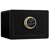 Strongbox brandsäker vattentät säker skåp kassaskåp hem kassaskåp digital säkerhet kassaskåp fingeravtryck biometrisk vägg säker låslåda kontanter stark låda vägg i stil med siffror nycklar nödlås
