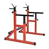 Strength Training Dumbbell Racks, Strength Training Weight Racks Barbell Rack Adjustable Squat Stand Dipping Station Weight Bench Press Stand Squat Stand Equipment Home & Gym