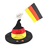 Kögler 68000 – Dansande hatt med ljud i Tyskland färgerna svart/röd/guld, bra fanartikel för nästa fotbolls-EM och VM, på arenan eller vid Public Viewing