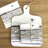 Avocet Mini Chopping Board With Coaster Set And Card