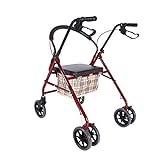 Walker Can Sit hopfällbar shoppingvagn resa äldre vandrare bärbar ergonomisk ryggstöd vandrare gåva lofty ambition