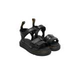 Dr. Martens Kids - sandaler med öppen tå - barn - Tyg/kalvskinn/gummi/polyuretan - 35 - Svart