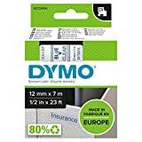 DYMO D1 Etikettband, Blå, Transparent