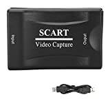 ASHATA SCART Video Capture Card professionell ABS Small Game Video Live Streaming inspelningslåda