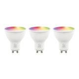 SMART HOME LED-lampa, GU10, WiFI, 4.7W, RGB, dimbar, 3-pack