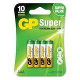 GP Super Alkaline AAA 24A/LR03 Batterier 4-pack