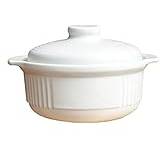 Casserole Pot Ceramic Casserole Clay Pot Clay Cooking Pot Fast Heat Conduction, Non-Stick Pan,Durable and Easy to Clean.-2L ()